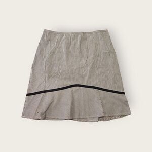 Vintage Y2k early 2000s My Michelle black striped preppy knee length skirt